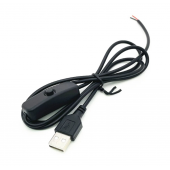 HS8479 White USB cable with 501 Switch 1.5M