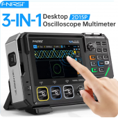 HS8581 FNIRSI 2D15P Touch Screen Digital Oscilloscope Multimeter Signal Generator 3-in-1 Dual Channel 100MHz 500MSa/s 20000 Counts