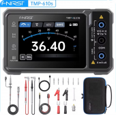 HS8582 FNIRSI TMP-610S 3-in-1 Digital Multimeter Oscilloscope Signal Generator 60000 Counts 10MHz 50MS/s Automotive Diagnostic Tool