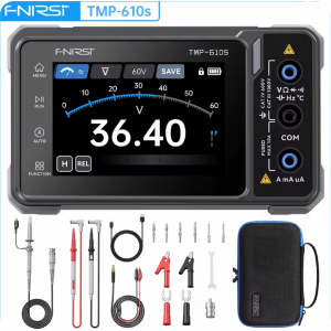 HS8582 FNIRSI TMP-610S 3-in-1 Digital Multimeter Oscilloscope Signal Generator 60000 Counts 10MHz 50MS/s Automotive Diagnostic Tool