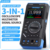 HS8585 FNIRSI DST-210 and DST-201 3IN1 Digital Multimeter Oscilloscope Signal Source 19999 Counts 10MHz/1MHz Portable Electrician Tool