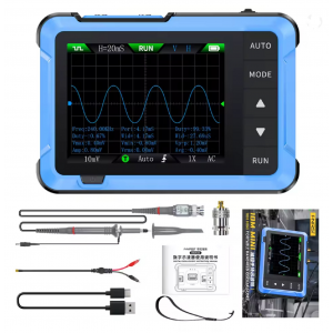 HS8588 FNIRSI DSO-510 Handheld Digital Oscilloscope 48MS/s 10MHz Signal Generator ±400V 2.8'' LCD Portable Tester with Function Generator HS8588 FNIRSI DSO-510 Handheld Digital Oscilloscope 48MS/s 10MHz Signal Generator ±400V 2.8'' LCD Portable Tester with Function Generator