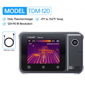 HS8593 FNIRSI TDM-120P/TDM-120 Temperature Tester 120x90 Resolution -20°C~400°C Range Touchscreen Display Portable Measuring Tool