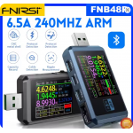 HS8600 FNIRSI FNB48P USB Tester Voltmeter Ammeter TYPE-C Fast Charge Detection Trigger Capacity Ripple Measurement with CNC Metal Shell