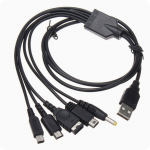 HS8617 1.2M Fast Charging Cable 5 In 1 USB Game Charger 