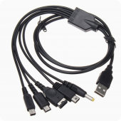 HS8617 1.2M Fast Charging Cable 5 In 1 USB Game Charger 
