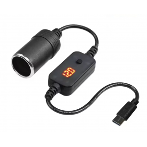HS8618 Type-C To 12V Car Cigarette Lighter Power Adapter Socket HS8618 Type-C To 12V Car Cigarette Lighter Power Adapter Socket