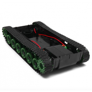 HS0314 3-8V DIY Shock Absorbed Smart Robot Tank Chassis Car With 130 Motor SN5200