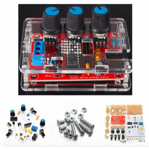 HS0363 XR2206 Function Signal Generator DIY Kit Sine Triangle Square Output 1HZ-1MHZ with case 