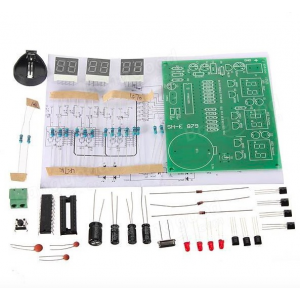 HS0428 DIY 6 Digital LED Electronic Clock Kit 9V-12V AT89C2051